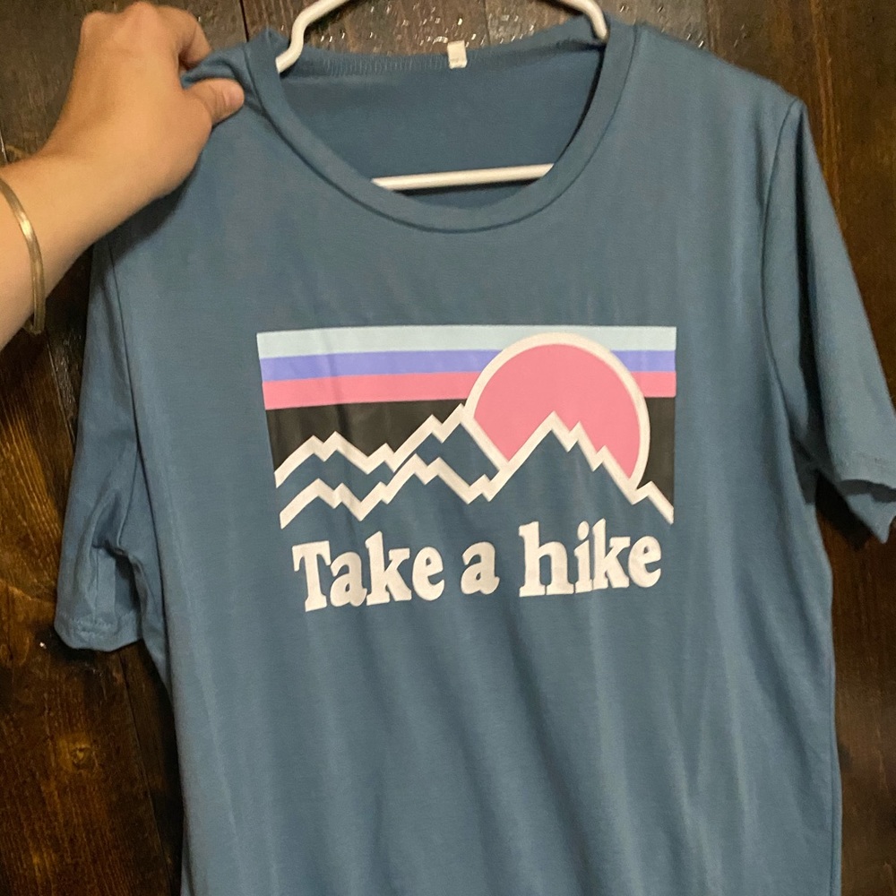 Take a Hike Tee (Never Worn) Fits like a Medium.